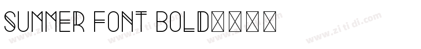 Summer Font Bold字体转换
